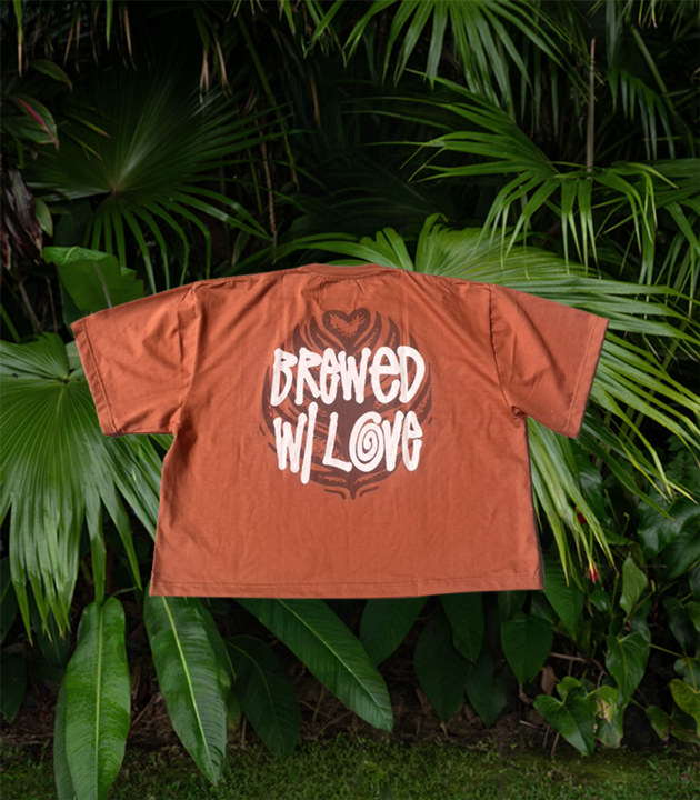 Brewed W/Love Bali Crop Tee