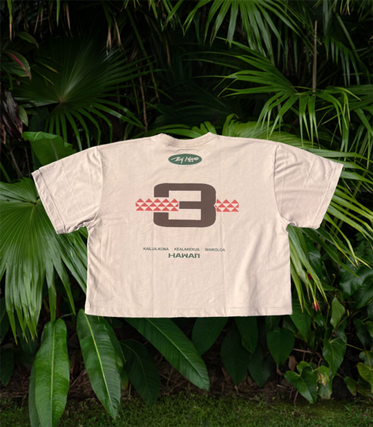 Kona Cherry Crest Bali Crop Tee