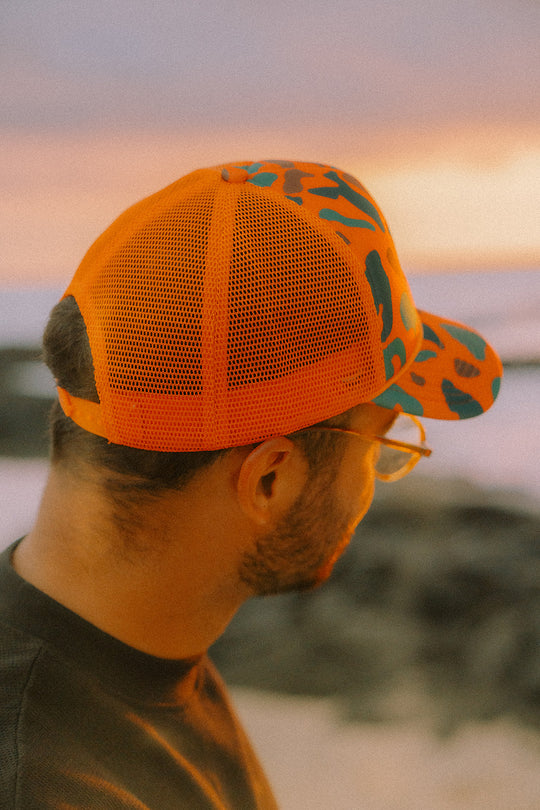 Neon Leopard Trucker Hat