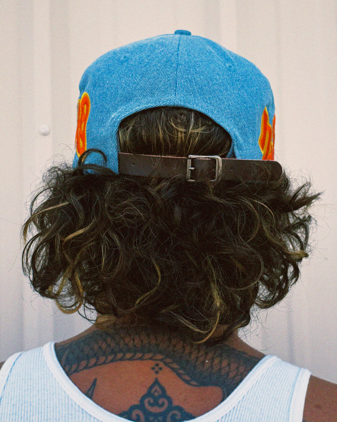 Denim Fire-Horse Hat