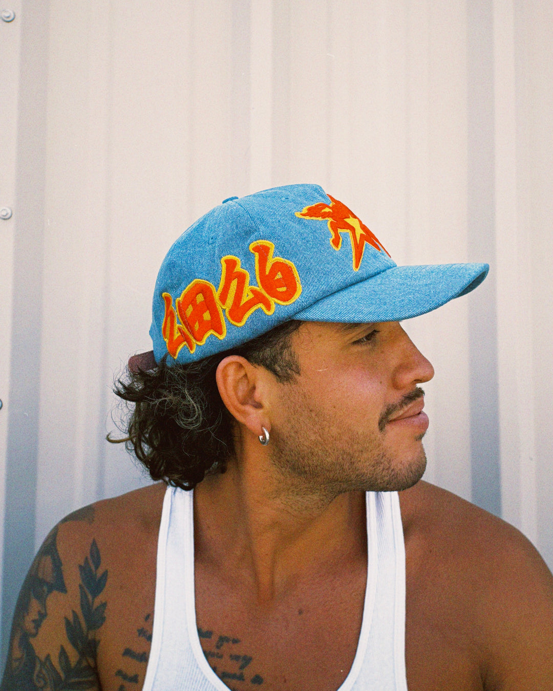 Denim Fire-Horse Hat