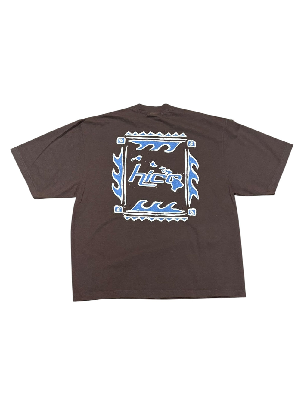 Chocolate Brown Oversized Vintage Island Tee