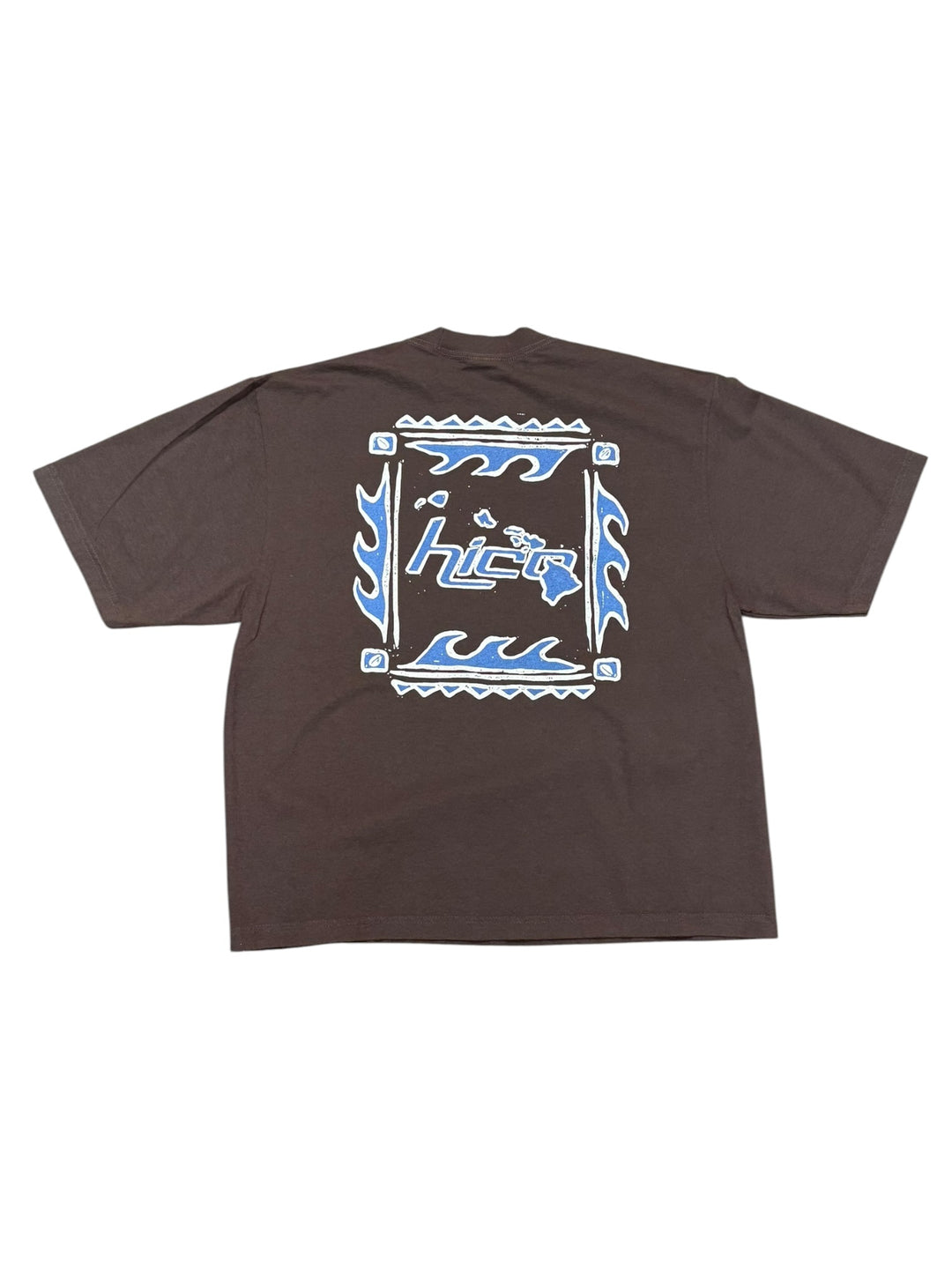 Chocolate Brown Oversized Vintage Island Tee