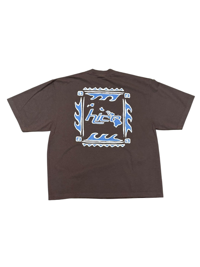 Chocolate Brown Oversized Vintage Island Tee