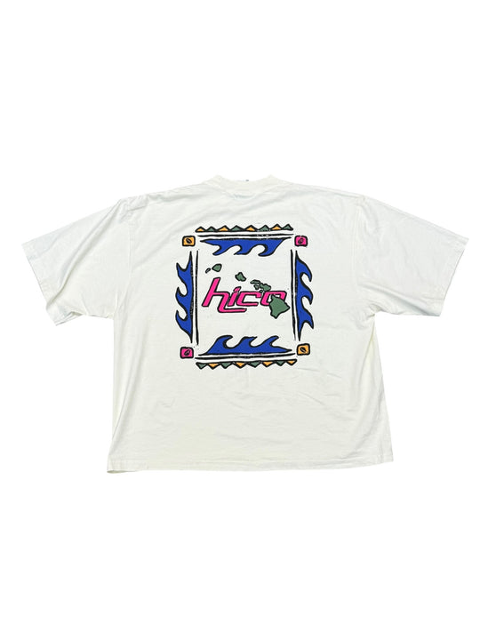 Soft White Oversized Vintage Island Tee