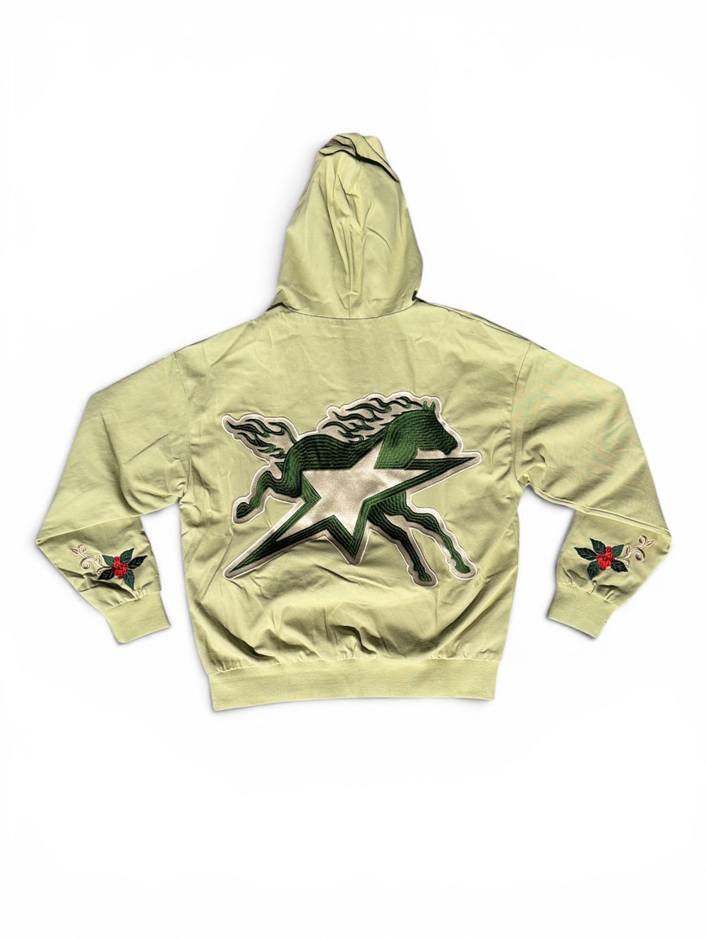 Sage Blossom Zip Hoodie