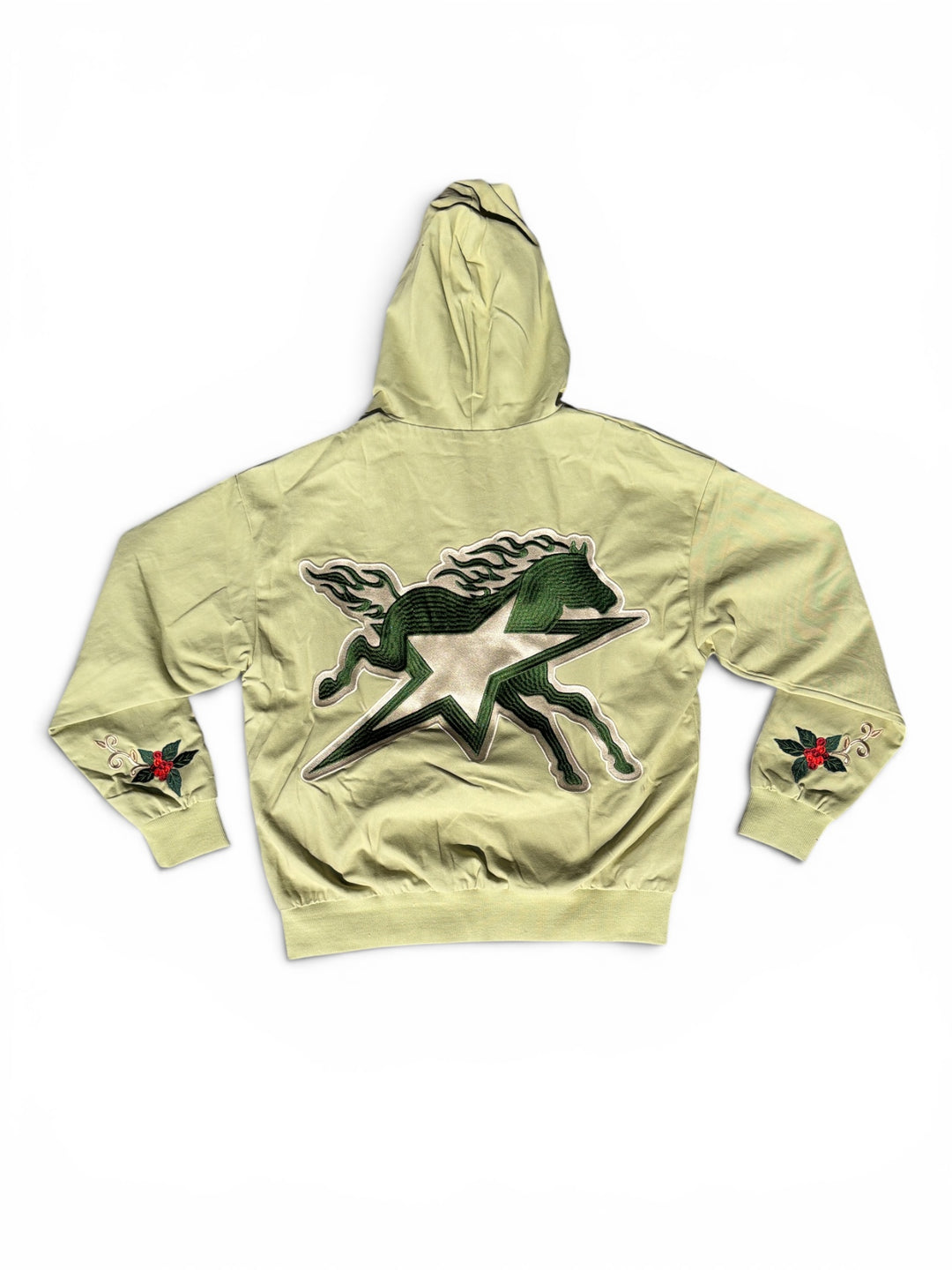 Sage Blossom Zip Hoodie