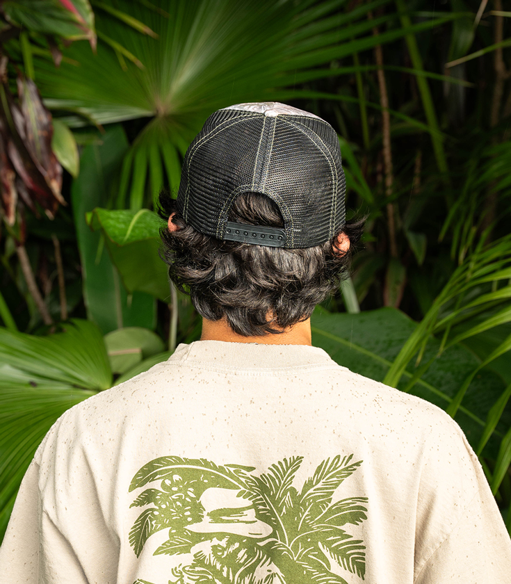 HiCO x Haircut Camo Trucker Hat