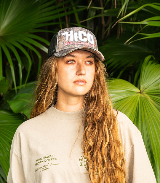 HiCO x Haircut Camo Trucker Hat