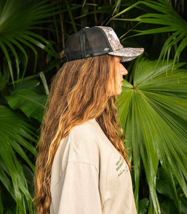 HiCO x Haircut Camo Trucker Hat