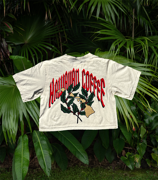 HiCO Hawaiian Coffee Crop Top