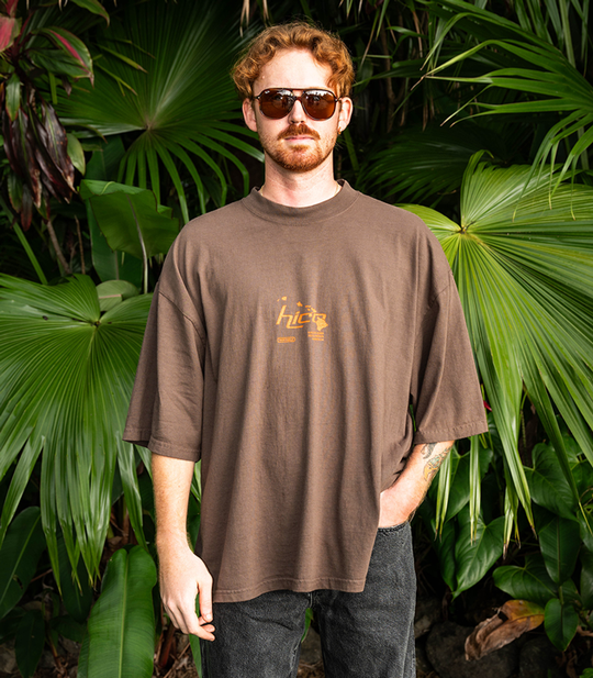 Hibiscus Coffee Wave Tee
