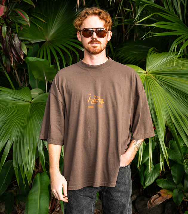 Hibiscus Coffee Wave Tee