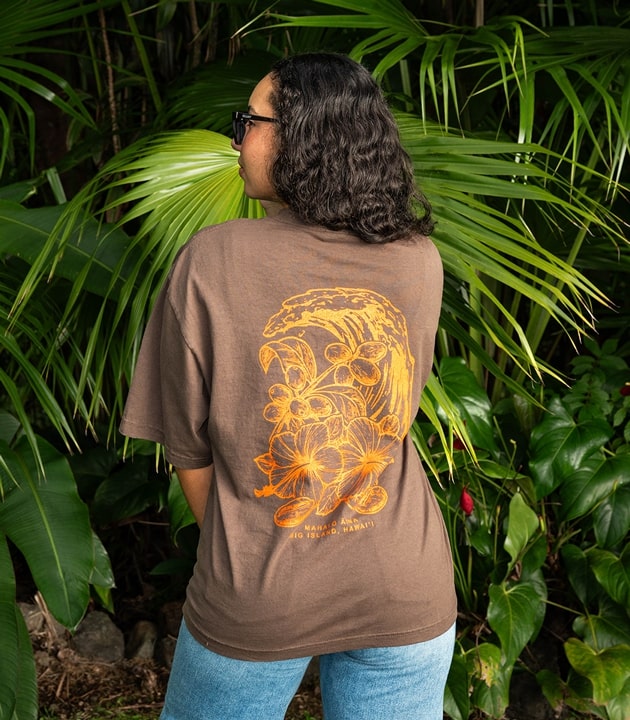 Hibiscus Coffee Wave Tee
